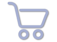 Light blue shopping cart graphic