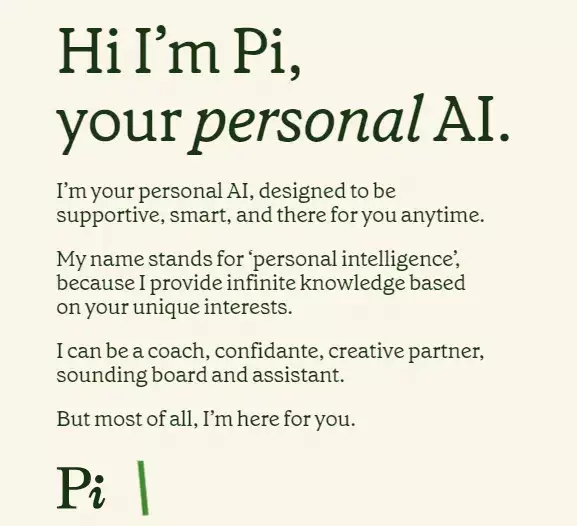 Hi, I'm Pi.
